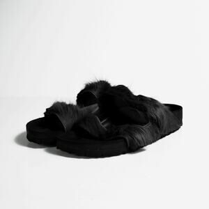 Rick Owens x Birkenstock Pony-Hair Sandals